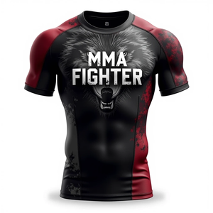 Customized MMA <b>Rash</b> <b>Guard</b> Built for Maximum Comfort with Full and Short Sleeves and Performance Fabric kimono de jiu jitsu - Product Image 3