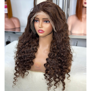 Tendance chaude Cheveux Humains Vietnamiens Top Grade 100% Cheveux Vierges Bruts Non Transformés Vague Profonde Perruques de Cheveux Humains Toutes Les Couleurs Toute La Longueur - Product Image 5