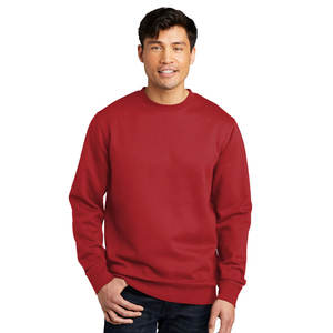 Sudadera Básica de Manga Larga de Felpa con Estampado Personalizado en Relieve, Mezcla de Algodón de Alta Calidad - Product Image 1