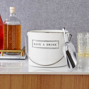 Portable Gelvanized Wine <b>Ice</b> <b>Bucket</b> - <b>Insulated</b> Metal with Handle for Outdoor & Indoor Use - Product Image 6