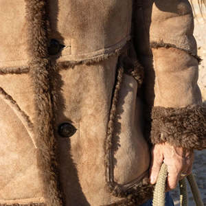 <b>Vintage</b> Men's Canvas Winter <b>Jacket</b> with Stand Collar Custom Logo Front Breathable & Heated Design - Product Image 6