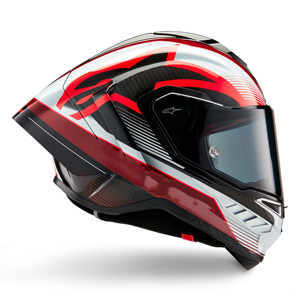Casque de moto intégral en fibre de carbone et alliage Best Sealed Alpine Stars Supertech R10 Element - Toutes saisons - Product Image 3