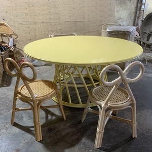 Chaise de table en rotin pour meubles pour enfants 100% matériau naturel Style OEM Caractéristique de conception Écologique - Product Image 3