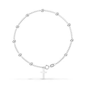 Bracciale Rosario Artigianale in Argento Sterling, Realizzato in Italia - Product Image 2