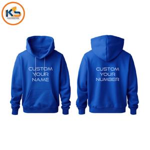 Custom Printed Winter Men's Fleece <b>Hoodies</b> | 100% Cotton Pullover Sweatshirts Name/Number Eco-Friendly Breathable Streetwear - Product Image 3