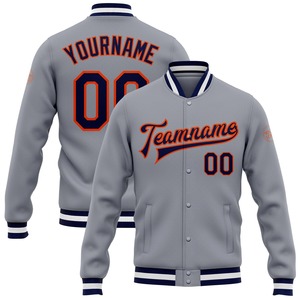 Vente en gros dans l'industrie directe, blouson décontracté hiver personnalisé vert rouge-blanc, veste Varsity Letterman à pression intégrale - Product Image 4