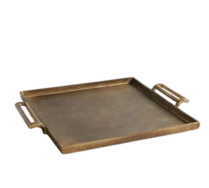 Le plus nouveau plateau de service de conception en métal de qualité avec le plateau de conception de finition plaqué or brillant pour la conception de décor de vaisselle - Product Image 1