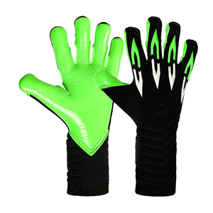 Gants de gardien de but de football en cuir confortables, ajustables, pour jeunes gardiens de but - Product Image 1