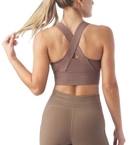 Soutien-gorge de yoga pour filles à dos croisé et maintien élevé, dos plat, décontracté 2026 - Product Image 3