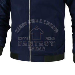 FANTASY WEAR OEM Nouvelle Arrivée Vente en Gros & Conception Personnalisée Veste Courte en Cuir Brodé avec Lettres pour Hommes, Blouson Bomber Certifié CE ISO - Product Image 6