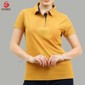 Camisetas Polo personalizadas de la mejor calidad y bajo precio para mujer, camisetas polo ajustadas de algodón con logotipo personalizado - Product Image 5