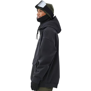Wholesale High Quality Regular Fit Custom Logo Men Casual Stylish <b>Hoodie</b> Winter <b>Zip</b> <b>Pocket</b> Knitted Waterproof Plain Dyed 400g - Product Image 2