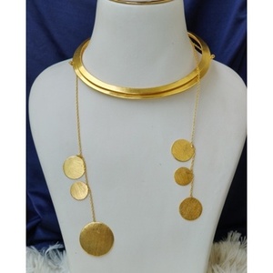 Collares de Latón Hechos a Mano, Chapados en Oro, Cadenas Religiosas Ortodoxas con Diamantes y Perlas para Bodas - Product Image 4