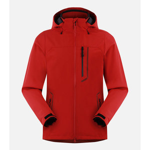 Chaqueta Softshell con forro polar para senderismo con cremallera de invierno al por mayor para hombres ligeros y personalizados para exteriores - Product Image 3