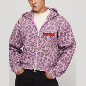 New Arrived 2025 100% Cotton Men's Solid <b>Zipper</b> Oversized Fleece Eco-Friendly Hoodies Custom Embroidered Logo Winter Stonewashed - Product Image 1