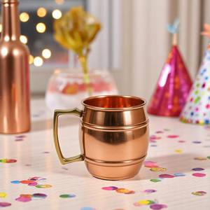 Venta al por mayor de lujo ecológico martillado de cobre Moscow Mule Mug Pure Copper Metal Drinkware Design Piece en venta - Product Image 2