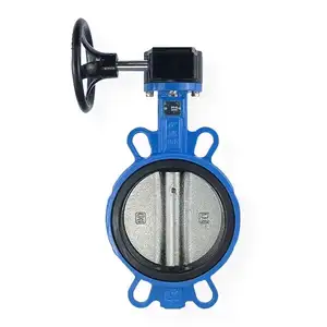 Hand Lever Operated Central Wafer Type DIN/ANSI/ASME Wafer Butterfly Valve China Supplier