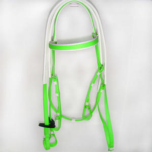 Bride PVC équitation bride en cuir pur durable vente en gros de bonne qualité bride de course de chevaux en cuir pur - Product Image 6