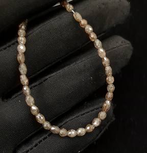 Perles de diamant naturel scintillantes en vrac, facettées et polies, pour la fabrication de bijoux, marque LUSTRE, 3-5 mm, 15 pouces - Product Image 3