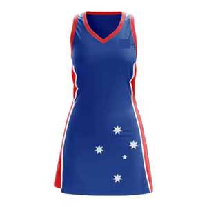 Jersey de Netball con estampado elegante con material que absorbe la humedad Tela transpirable de color personalizable para partidos intensos - Product Image 6