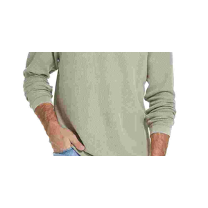 Maglione Vintage da Uomo con Maniche Raglan Effetto Stonewashed, Resistente alle Intemperie, 100% Cotone, Beige, Taglia XX-Large - Product Image 3