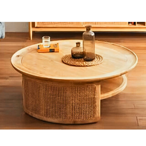 โต๊ะหวายสานทำมือสุดหรูโลโก้ออกแบบได้ตามต้องการจากผู้ผลิตในเวียดนามสำหรับเฟอร์นิเจอร์ในบ้าน - Product Image 3