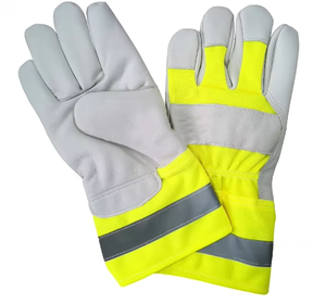 Double Palm Split Leather Rigger Glove with Anti-Cut Anti-Impact Anti-Slip Anti-Heat Functions for Industrial Work - Product Image 3