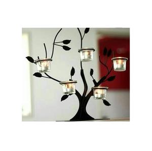 Bougeoir en alliage d'aluminium pour la décoration intérieure Élégant avec haute qualité Petite et moyenne taille Bougeoir de table plaqué or - Product Image 6