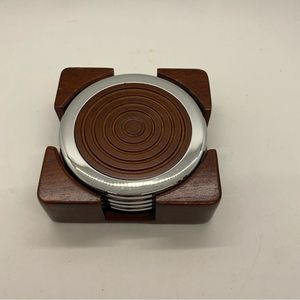 Christmas Elegant <b>Epoxy</b> Resin Coasters With Acacia Wood Pads Ideal for High-End <b>Coffee</b> Shops Free Coasters - Product Image 5