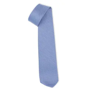 Made in Italy 100% Silk Ties Como Sky Blue - 148 cm Length Jacquard Weaves - Optimal for Formal Affairs