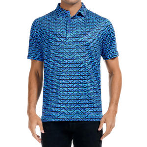 Polo de sublimation 100% polyester chemises à séchage rapide polo haute performance course vêtements de sport logo personnalisé polyester golf - Product Image 3