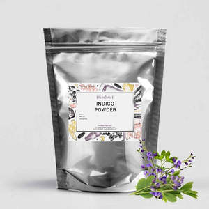 Polvo de índigo de súper calidad, tinte temporal a permanente para el cabello, semipermanente, verde, a base de hierbas, certificado Halal, muestra gratuita - Product Image 2