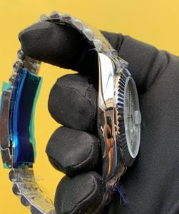 Montres à mouvement mécanique automatique japonais en acier inoxydable de style professionnel de 41mm avec cadran et vêtements de luxe en diamant pour hommes - Product Image 2