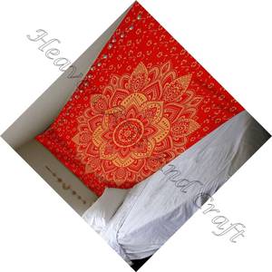 Tapisserie Mandala Style bohème, décoration murale, tapisserie imprimée, en coton, personnalisé, Art mural, vente en gros - Product Image 5