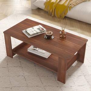 Table basse en bois vintage, d'inspiration antique, pour salon, finition vieillie, charme authentique pour les maisons de style patrimonial - Product Image 5
