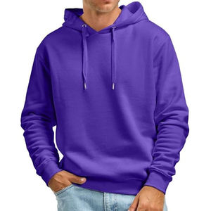 100% algodón hombres Sudadera con capucha en blanco grueso de alta calidad de peso pesado de gran tamaño ajuste personalizado Logotipo de impresión sudaderas con capucha y sudaderas para hombres - Product Image 3