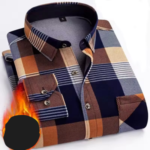 Chemises à manches longues à carreaux Coupe régulière Tendance Haute qualité Chemises en coton pour hommes Chemises boutonnées pour hommes Chemise décontractée - Product Image 1