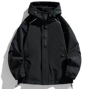 Veste matelassée légère en toile pour homme Custom Plus, hiver, avec col montant, coupe-vent réversible, style tendance - Product Image 1