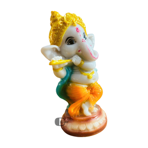 Estatua de Ganesh Ji de Poliresina, Modelo Hecho a Mano, Pintado a Mano, Decoración Religiosa Tradicional, Pooja, Boda, Hogar, Estilo Indio - Product Image 5