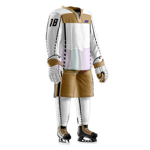 Conjuntos de Uniformes de Hockey sobre Hielo Transpirables y Cómodos Más Vendidos, Hechos 100% de Poliéster, Tela Ligera y Duradera, Diseñados para Jugadores - Product Image 3