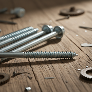 Tornillos de Cabeza Hexagonal de Alta Resistencia / Tornillos para Madera, Acero al Carbono Zincado, Métrico/Pulgada, Clase 4.8 6.8, Marca PDC, Rosca Parcial - Product Image 1