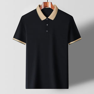 OEM logotipo personalizado diseño nueva moda de verano solapa de negocios de manga corta Camiseta Casual tendencia hombres polos - Product Image 5