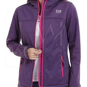 <b>Women's</b> Customizable Zip-Up 100% Polyester <b>Windbreaker</b> <b>Jacket</b> Latest Design Breathable Waterproof with Knitted Weaving Method - Product Image 3