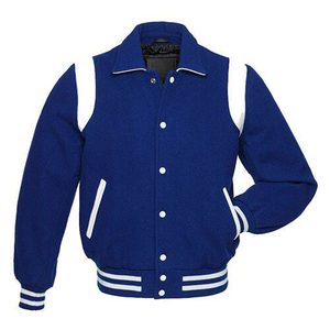 Chaquetas universitarias de alta calidad directas de fábrica para hombre, abrigos con capucha de tela de lana de invierno, chaqueta de béisbol universitaria para hombre - Product Image 4