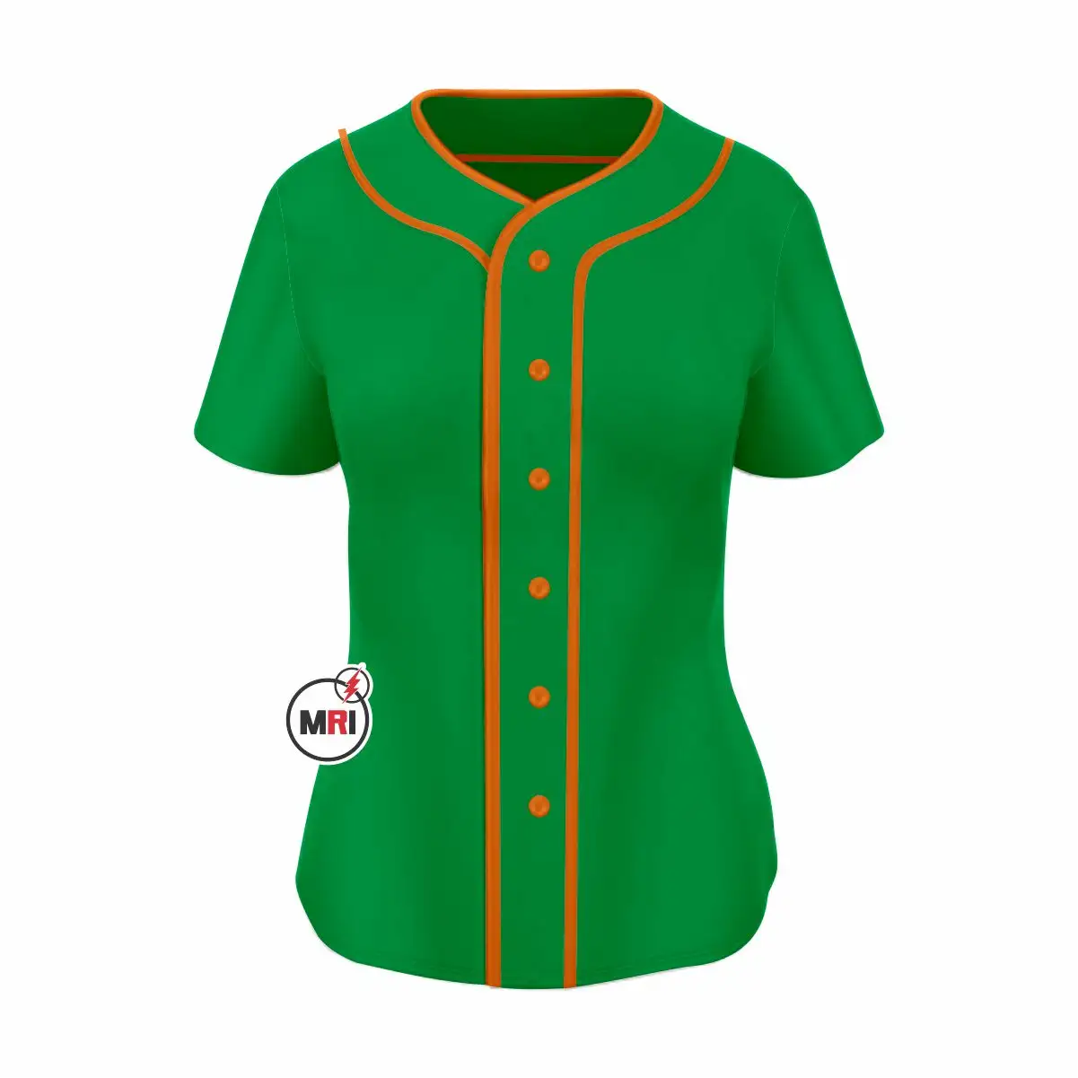 Camisa personalizada Verde Laranja personalizado Bordado Baseball Jersey Brand New 2023 Personalizado Verde Laranja mulheres beisebol jersey