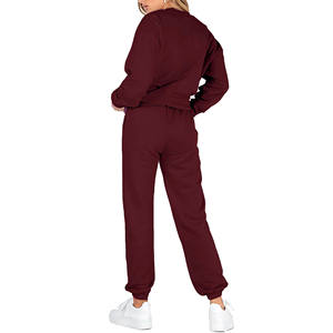 Survêtement surdimensionné sportif décontracté de qualité supérieure Durable confortable et extensible vêtements de jogging de gymnastique avec col rond motif solide à séchage rapide - Product Image 3