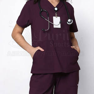 Nouvel Arrivage Meilleures Ventes Uniforme Médical Femme Coton/Polyester Détection d'aiguilles Fusion sans couture Usage Hospitalier - Product Image 6