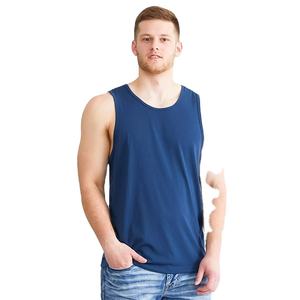 Camiseta sin mangas de gimnasio con logotipo personalizado Unisex 2024, alta calidad, secado rápido, sin mangas, algodón muscular, venta al por mayor, malla de talla grande, estampado informal para hombres - Product Image 1