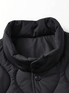 Chaqueta acolchada con logotipo personalizado de último estilo para hombre, 100% relleno de algodón, transpirable y resistente al viento. - Product Image 4