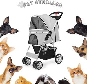 TH-PSP-215 de luxe moderne américain poussette pour animaux de compagnie nouveau Style poussette pour animaux de compagnie bas prix Style cadre en acier pour voyager - Product Image 2